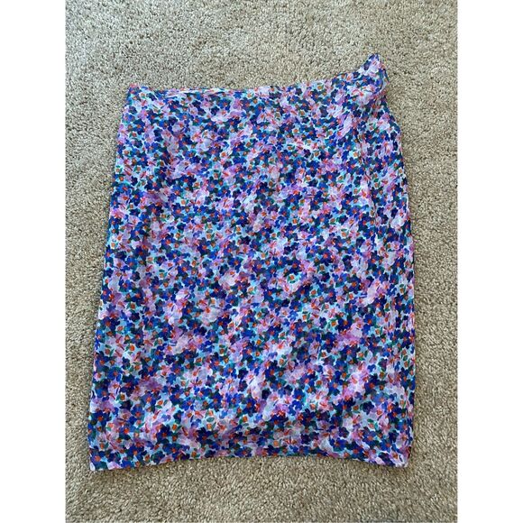 Veronica Beard NWT Spencer Ruffle Skirt, Silk Cream Multicolor, Sz 10, MSRP $348 - Picture 8 of 8